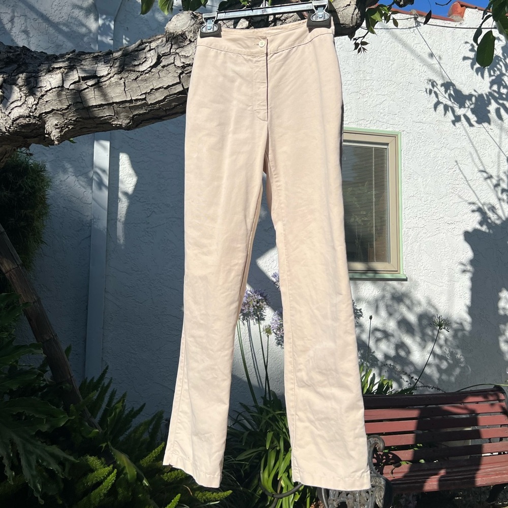 Katharine Hamnett Denim Straight-Leg High-Waist Pants | 100% Cotton | Small - Picture 6 of 13